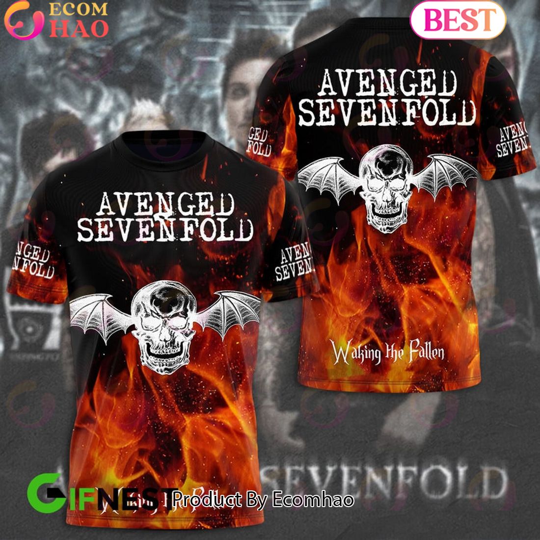 Waking The Fallen – Avenged Sevenfold 3D Hoodie