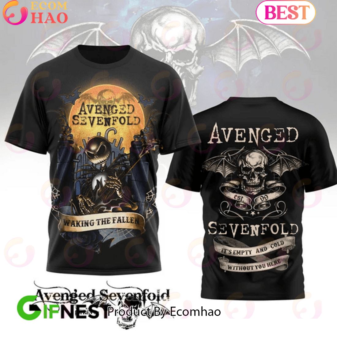 Avenged Sevenfold It’s Empty And Cold Without You Here 3D T-Shirt