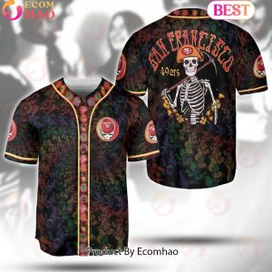 Grateful Dead x San Francisco 49ers All-over Print Unisex Baseball Jersey