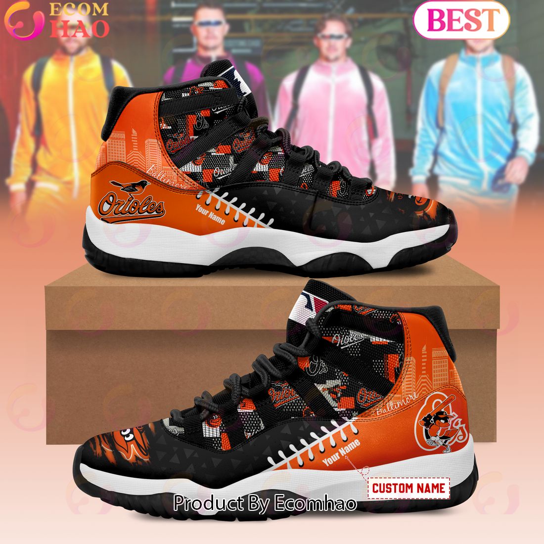 MLB Baltimore Orioles Custom Shoes – Limited Edition Air Jordan 11