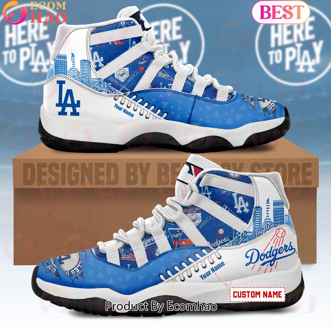 MLB Los Angeles Dodgers Custom Shoes – Limited Edition Air Jordan 11