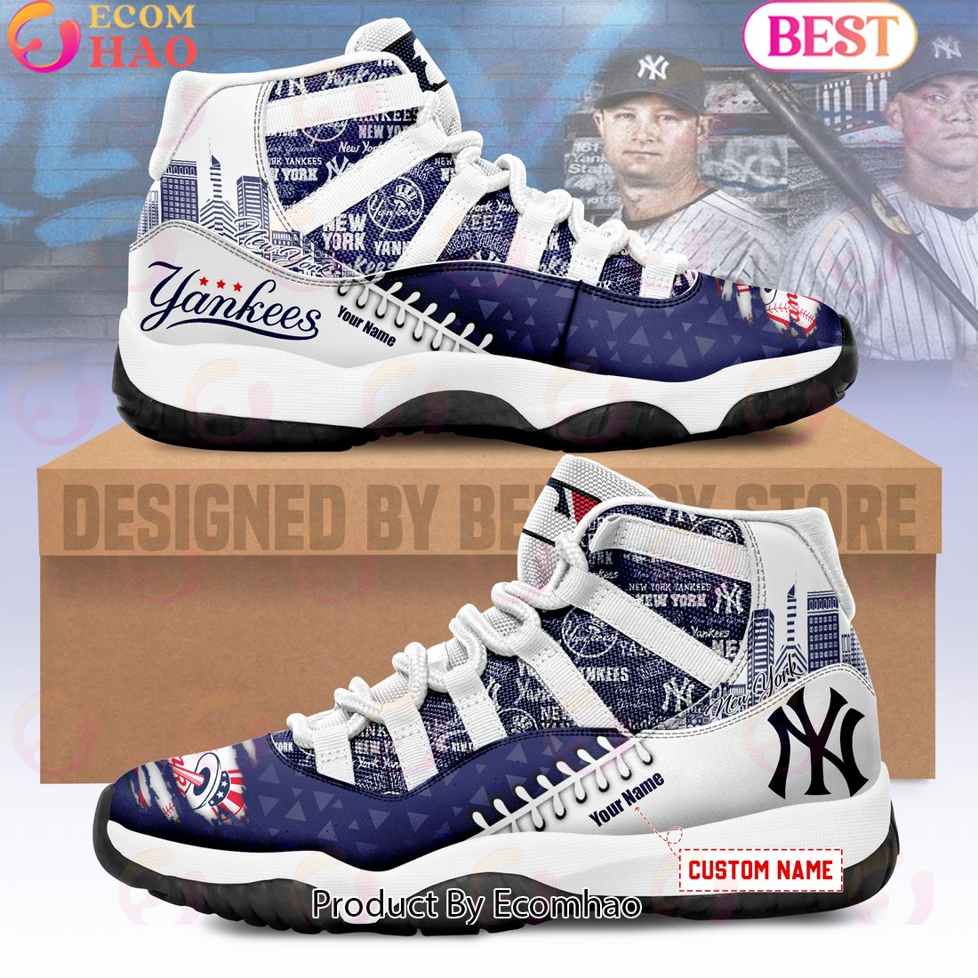 MLB New York Yankees Custom Shoes – Limited Edition Air Jordan 11