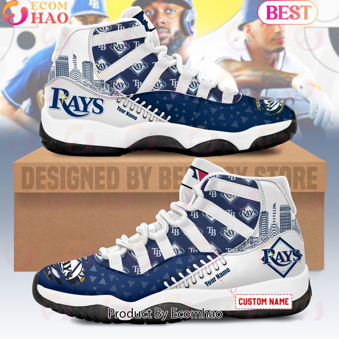 MLB Tampa Bay Rays Custom Shoes – Limited Edition Air Jordan 11