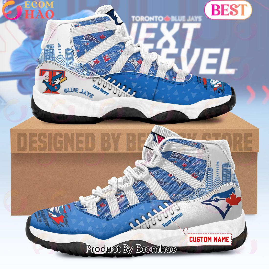 MLB Toronto Blue Jays Custom Shoes – Limited Edition Air Jordan 11