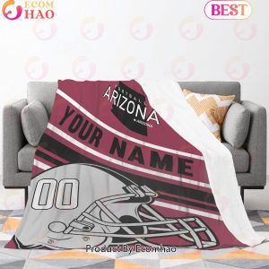 Personalized Football Arizona Custom Fans Add Name Number Blanket