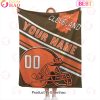 Personalized Football CINCINNATI Custom Fans Add Name Number Blanket