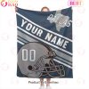 Personalized Football DENVER Custom Fans Add Name Number Blanket