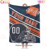 Personalized Football GREEN BAY Custom Fans Add Name Number Blanket