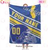 Personalized Football MIAMI Custom Fans Add Name Number Blanket