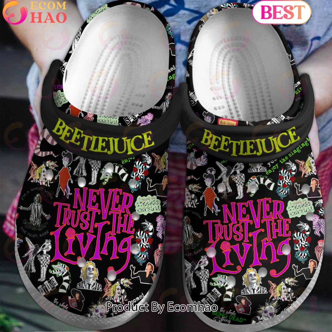 Custom Name Blink-182 Halloween Design Clogs