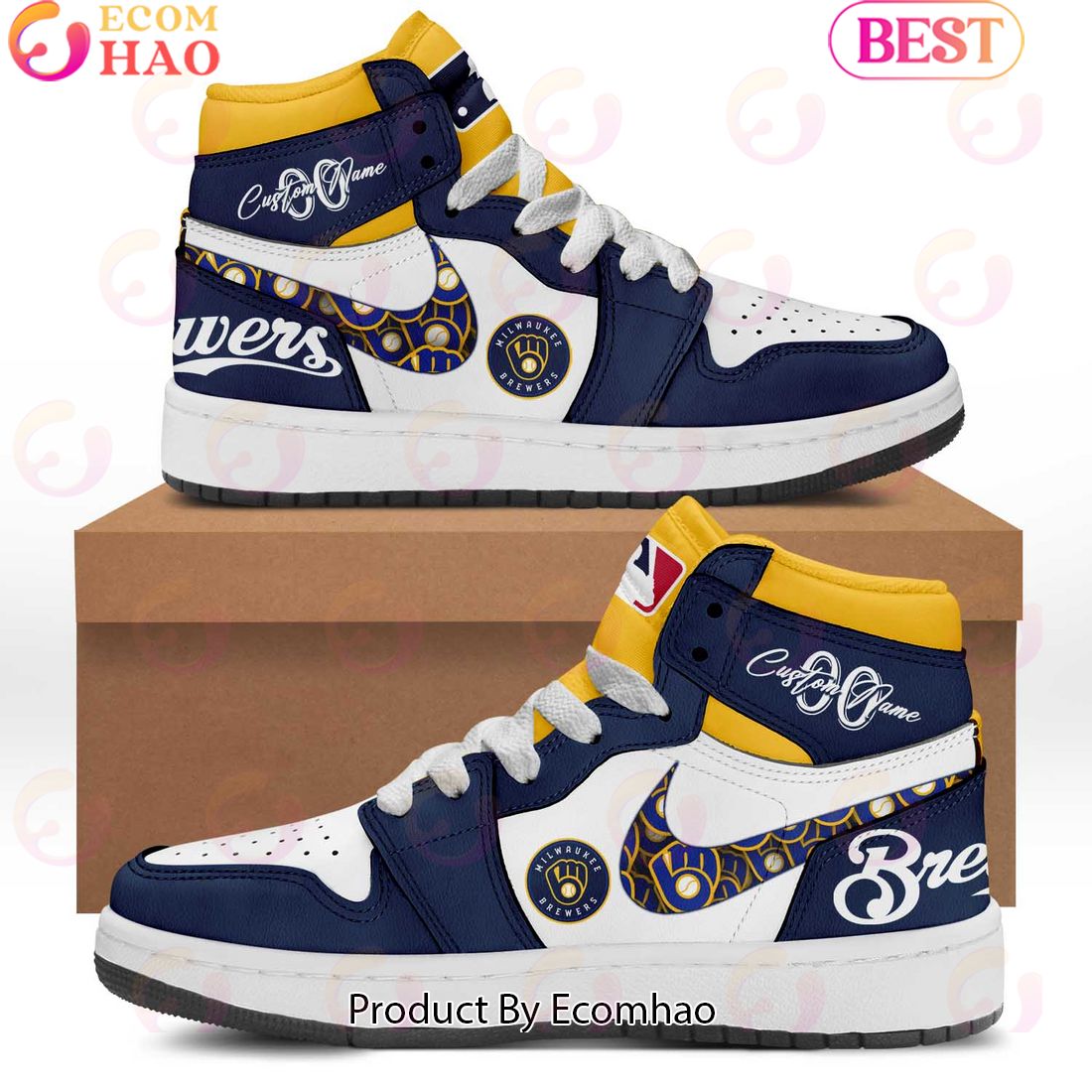 Milwaukee Brewers 2023 Air Jordan 1 LIMITED EDITION - Ecomhao Store