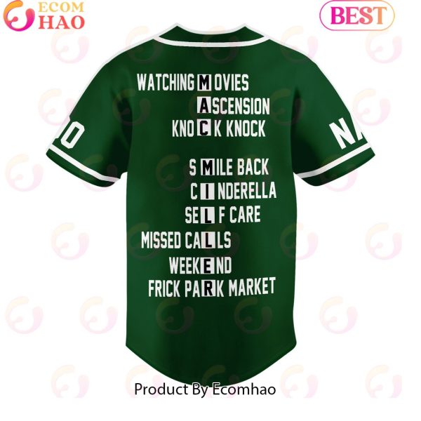 Customize Your Name And Number List Of Songs By Mac Miller Baseball Jersey