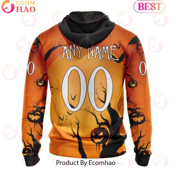 NHL Pittsburgh Penguins X Jack Skellington Special Halloween Concepts 3D Hoodie