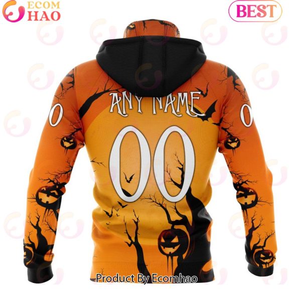 NHL Pittsburgh Penguins X Jack Skellington Special Halloween Concepts 3D Hoodie