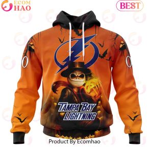 NHL Tampa Bay Lightning X Jack Skellington Special Halloween Concepts 3D Hoodie