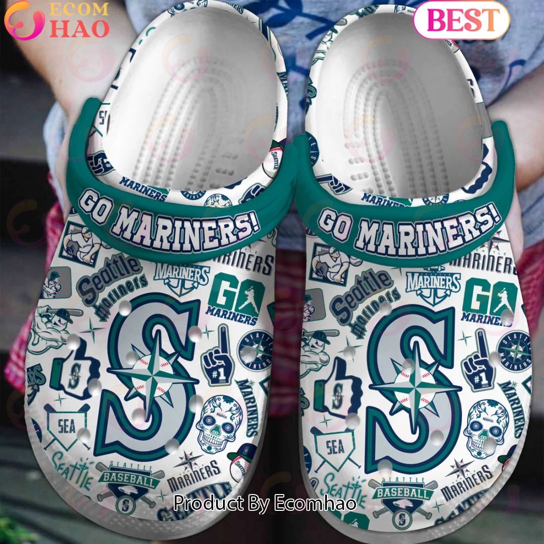 PREMIUM Go Mariners Baseball Seattle Mariners Clogs