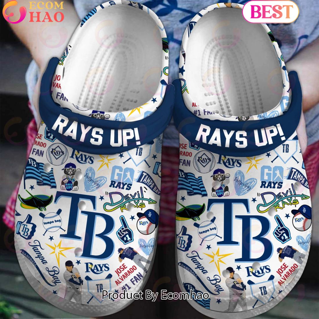 PREMIUM Rays Up Devil Rays Jose Alvarado Clogs