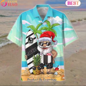 AFL Collingwood Football Club New Santa Hawaiian Set For Fans – Limited Edition