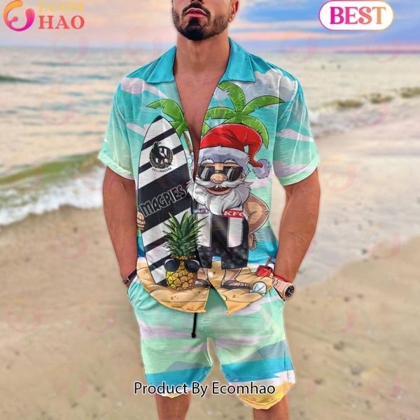 AFL Collingwood Football Club New Santa Hawaiian Set For Fans – Limited Edition