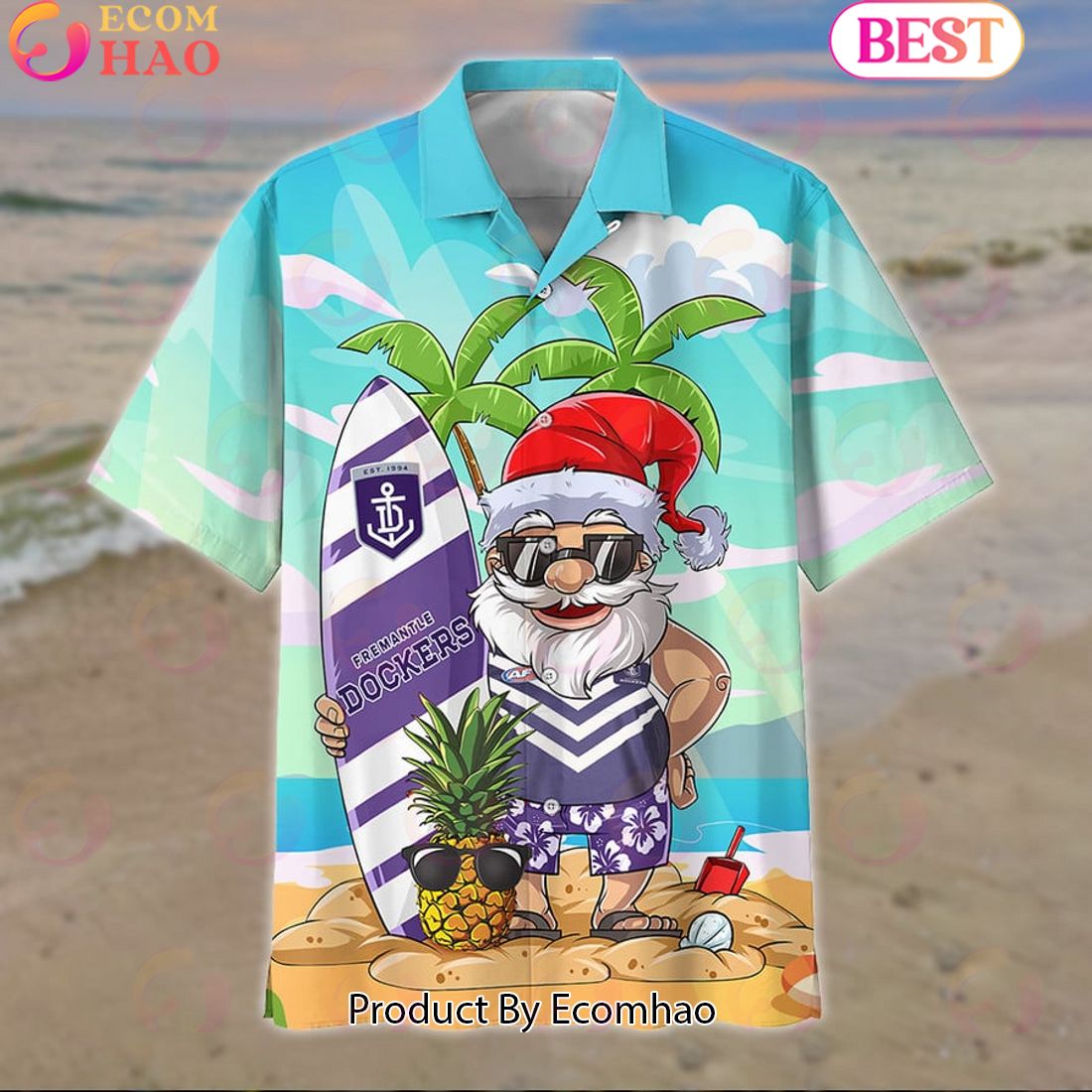 AFL Melbourne Football Club New Santa Hawaiian Set For Fans – Limited Edition