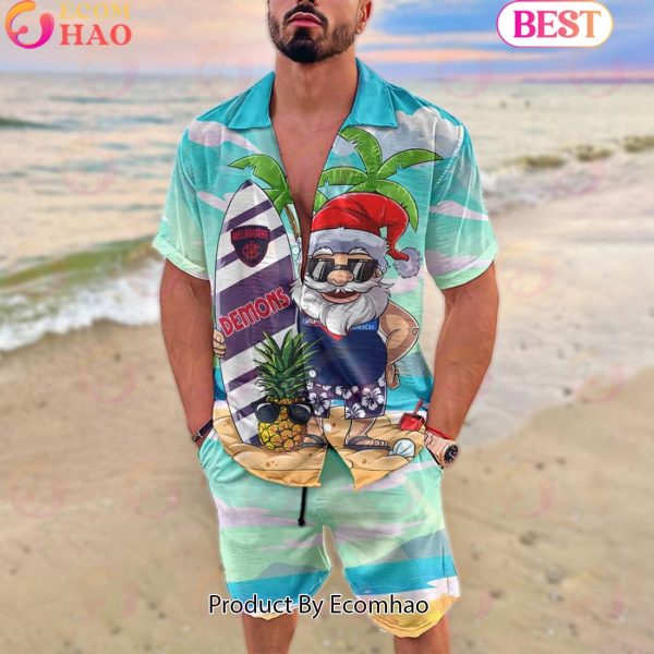 AFL Melbourne Football Club New Santa Hawaiian Set For Fans – Limited Edition