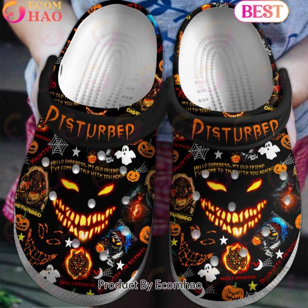 Disturbed Hello Darkness My Old Friend Clogs - Ecomhao Store