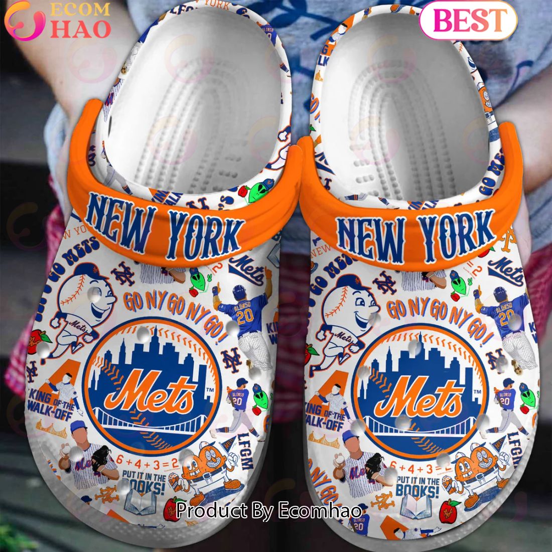 New York Mets Go NY Go NY Go! Clogs