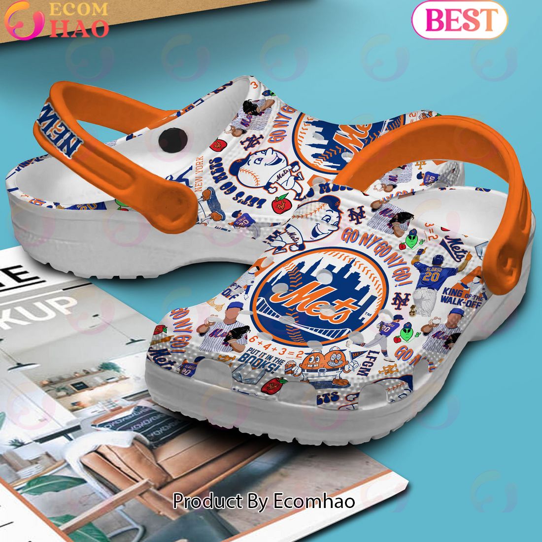 New York Mets Go NY Go NY Go! Clogs