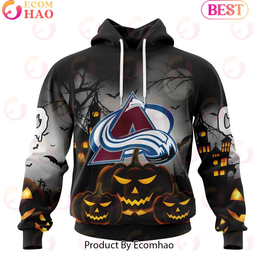 Personalized NHL Colorado Avalanche Special Design 2023 For Halloween 3D Hoodie