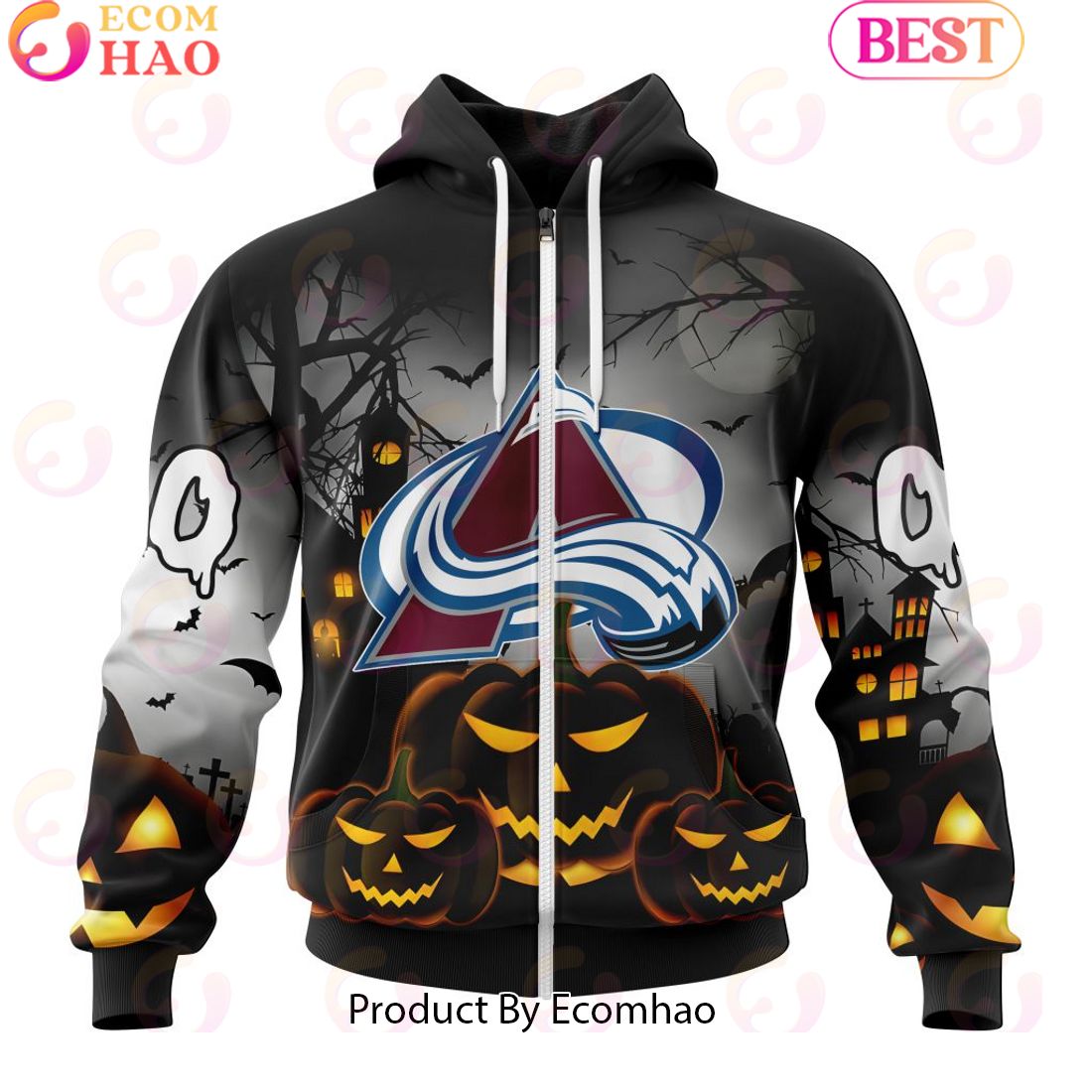 Personalized NHL Colorado Avalanche Special Design 2023 For Halloween 3D Hoodie