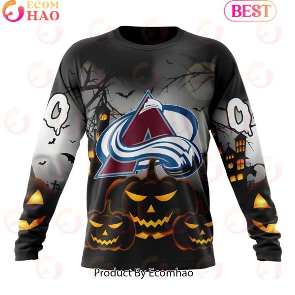 Personalized NHL Colorado Avalanche Special Design 2023 For Halloween 3D Hoodie
