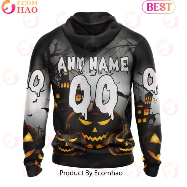 Personalized NHL Columbus Blue Jackets Special Design 2023 For Halloween 3D Hoodie
