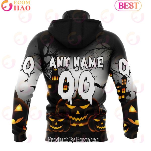 Personalized NHL Columbus Blue Jackets Special Design 2023 For Halloween 3D Hoodie