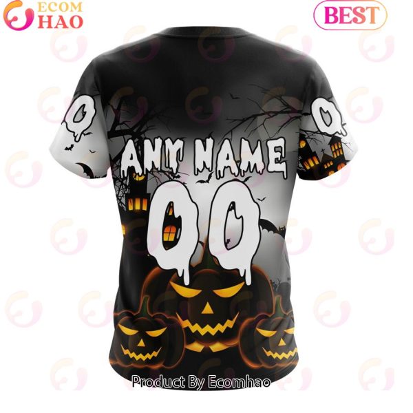 Personalized NHL Columbus Blue Jackets Special Design 2023 For Halloween 3D Hoodie