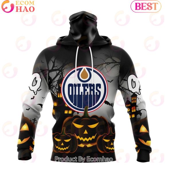 Personalized NHL Edmonton Oilers Special Design 2023 For Halloween 3D Hoodie