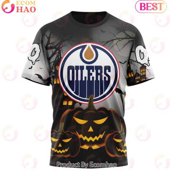 Personalized NHL Edmonton Oilers Special Design 2023 For Halloween 3D Hoodie