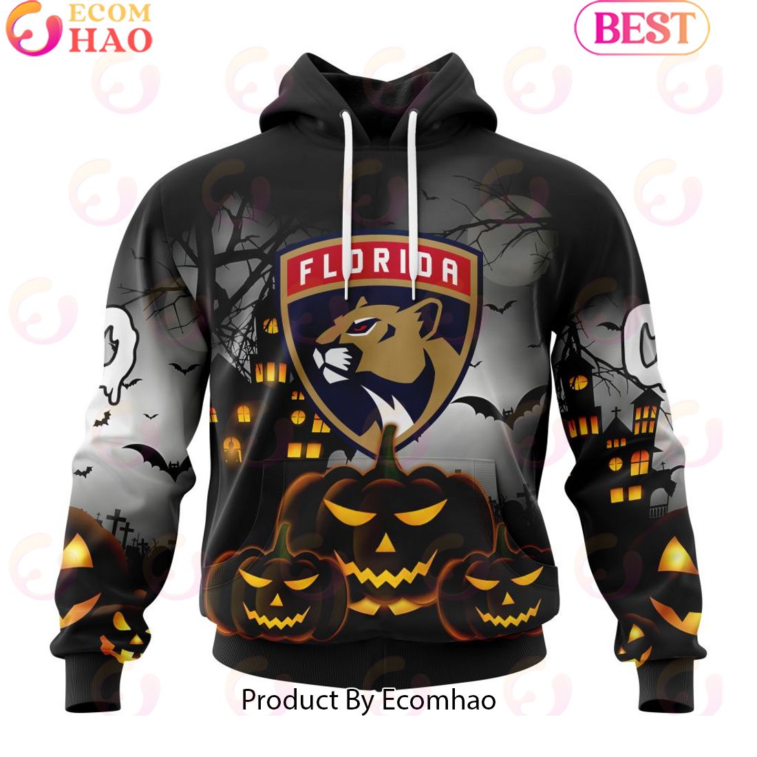 Personalized NHL Florida Panthers Special Design 2023 For Halloween 3D Hoodie