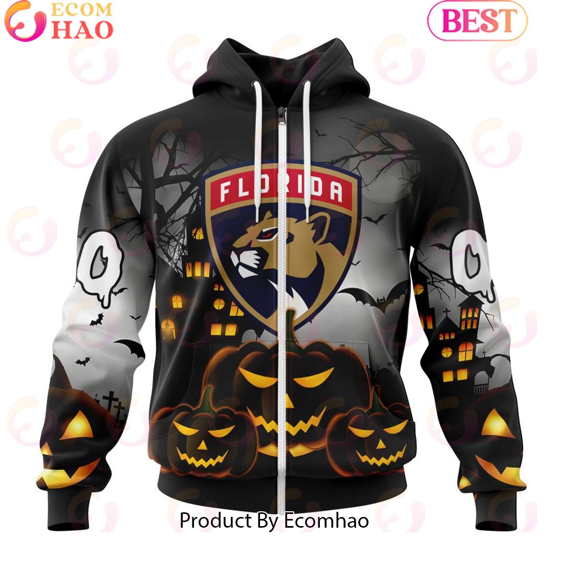 Personalized NHL Florida Panthers Special Design 2023 For Halloween 3D Hoodie