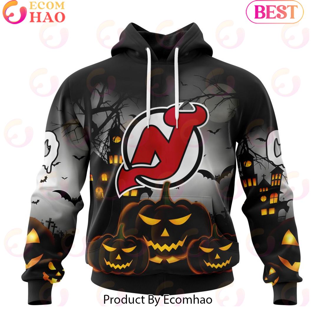 Personalized NHL New Jersey Devils Special Design 2023 For Halloween 3D Hoodie