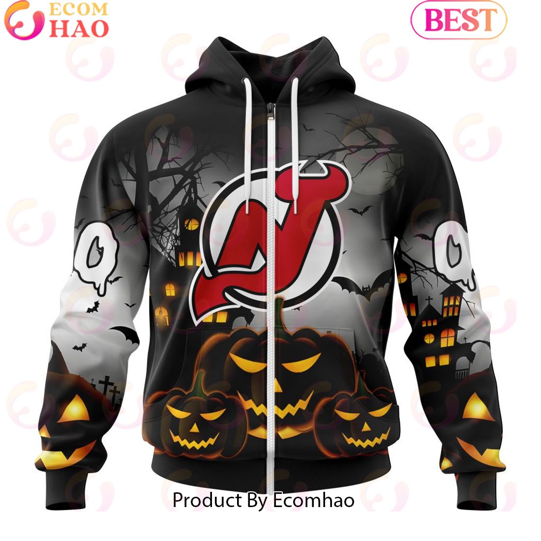 Personalized NHL New Jersey Devils Special Design 2023 For Halloween 3D Hoodie