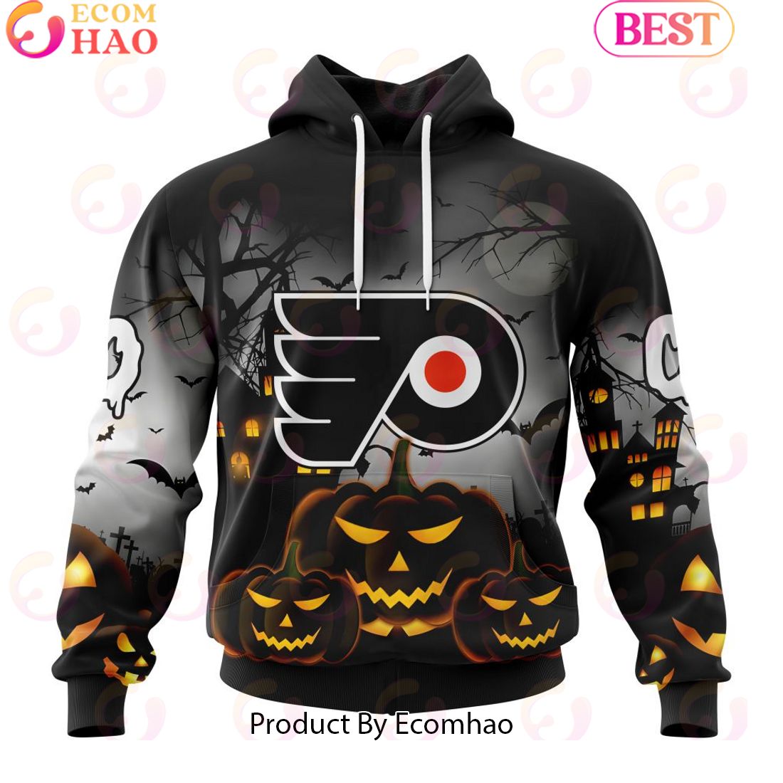 Personalized NHL Philadelphia Flyers Special Design 2023 For Halloween 3D Hoodie