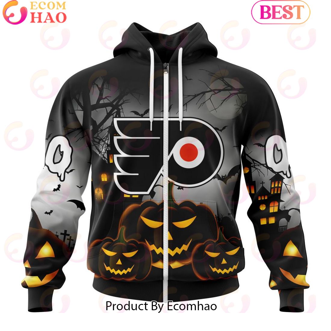 Personalized NHL Philadelphia Flyers Special Design 2023 For Halloween 3D Hoodie