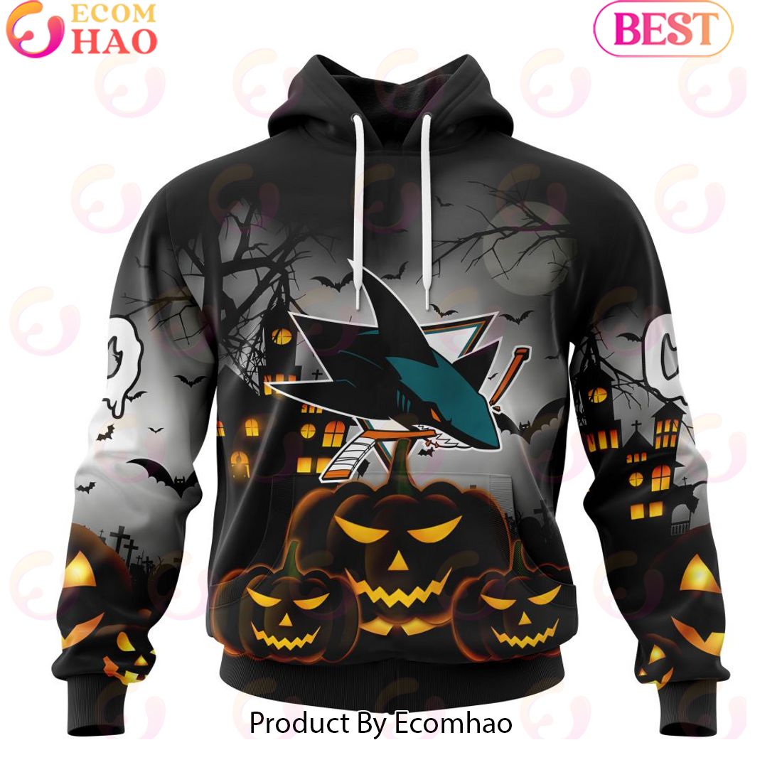 Personalized NHL Vegas Golden Knights Special Design 2023 For Halloween 3D Hoodie