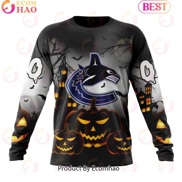 Personalized NHL Vancouver Canucks Special Design 2023 For Halloween 3D Hoodie