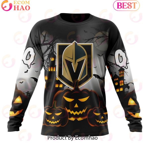 Personalized NHL Vegas Golden Knights Special Design 2023 For Halloween 3D Hoodie