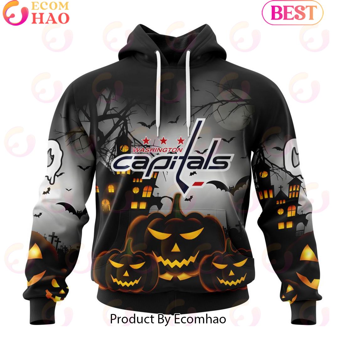 Personalized NHL Seattle Kraken Special Design 2023 For Halloween 3D Hoodie