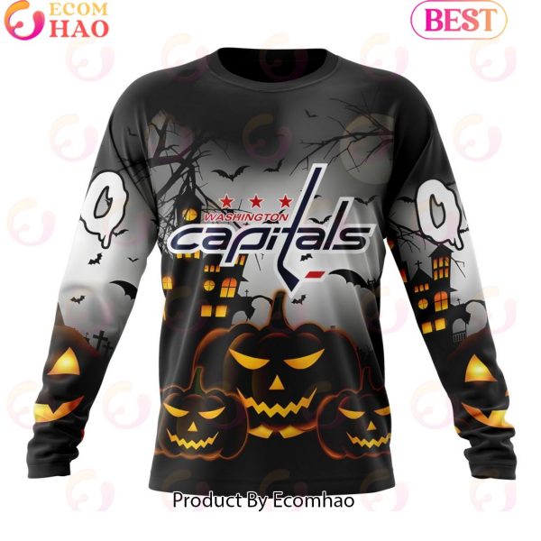 Personalized NHL Washington Capitals Special Design 2023 For Halloween 3D Hoodie