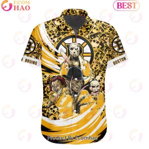 NHL Boston Bruins Special Design For Halloween Button Shirt