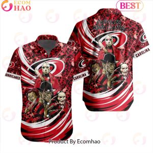 NHL Carolina Hurricanes Special Design For Halloween Button Shirt