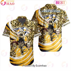 NHL Nashville Predators Special Design For Halloween Button Shirt NHL Nashville Predators Special Design For Halloween Button Shirt